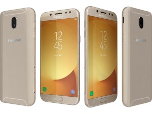 samsung galaxy j5 2017 gold 3D Model
