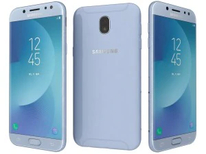 Samsung Galaxy J5 2017 blu Modello 3D