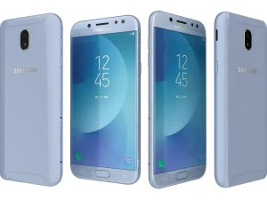 samsung galaxy j5 2017 blue 3D Model