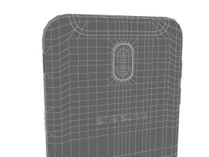 samsung galaxy j5 2017 black 3D Model