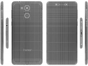 huawei honor 6c gray 3D Model