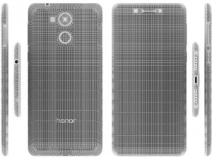 huawei honor 6c gray 3D Model