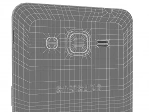 samsung galaxy j2 prime black 3D Model