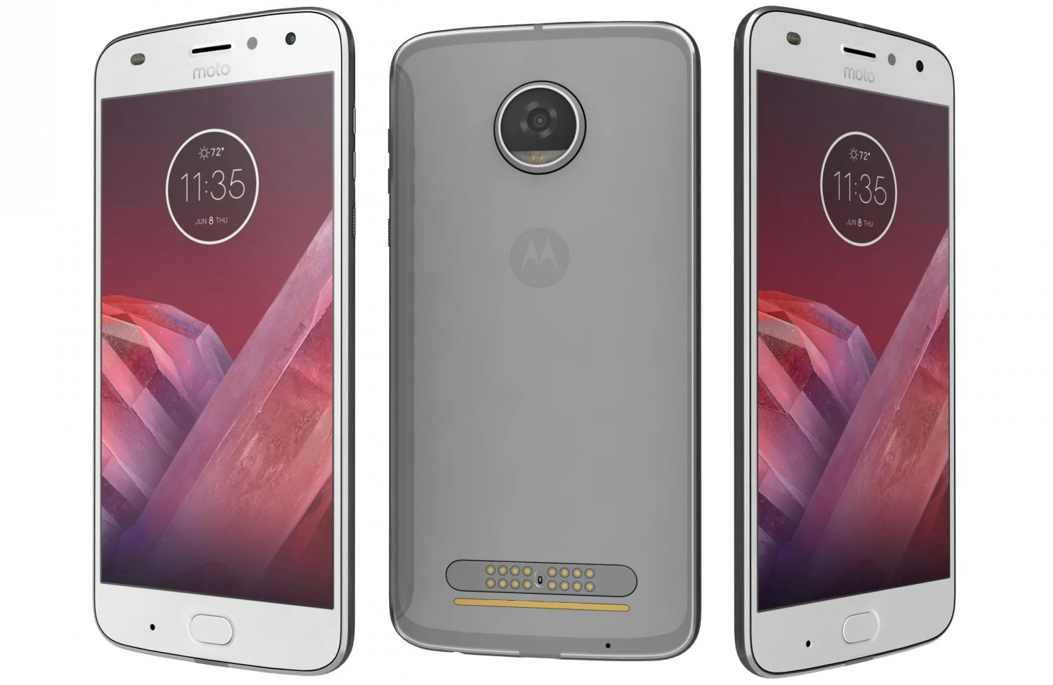 motorola moto z2 play nimbus blue 3D Model .c4d .max .obj .3ds .fbx .stl .blend 