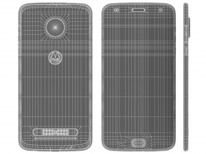 motorola moto z2 play nimbus gray Modello 3D