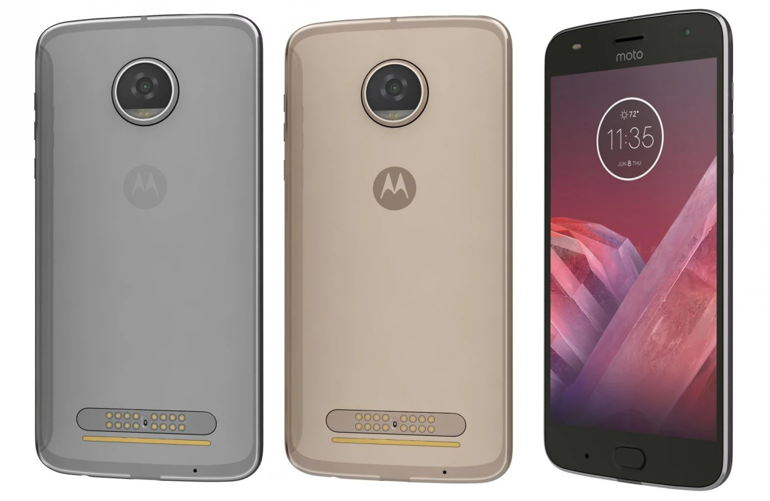 motorola moto z2 play all colors 3D Model .c4d .max .obj .3ds .fbx .stl .blend
