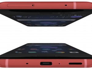 htc u11 solar red Modelo 3D