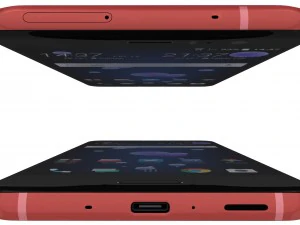 htc u11 solar red 3D Model