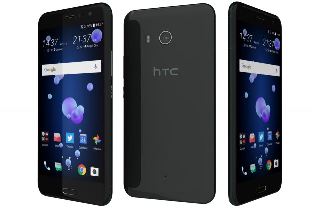 htc u11 brilliant black 3D-Modell .c4d .max .obj .3ds .fbx .stl .blend 