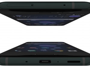 htc u11 brilliant black 3D-Modell