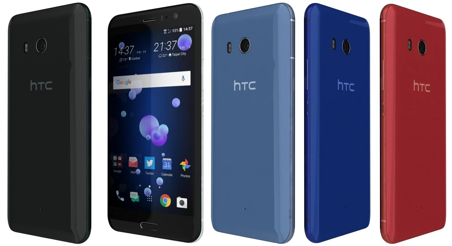 htc u11 all colors 3D Model .c4d .max .obj .3ds .fbx .stl .blend