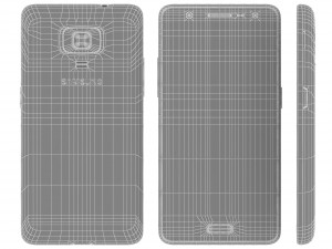 samsung z4 black 3D Model