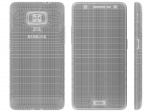 samsung z4 black 3D Model