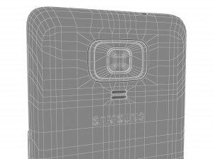 samsung z4 black 3D Model