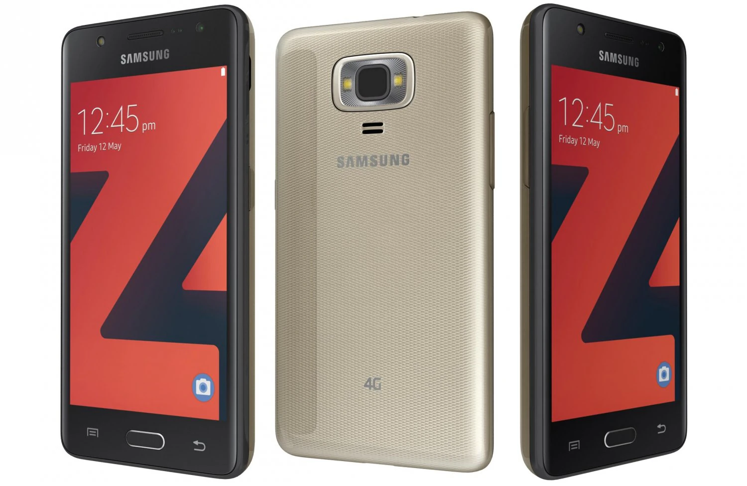 samsung z4 gold 3D Model .c4d .max .obj .3ds .fbx .stl .blend 