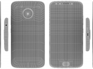 motorola moto e4 all colors Model 3D