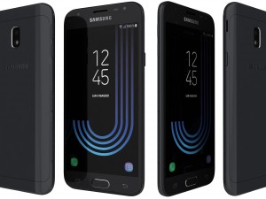 samsung galaxy j3 2017 black 3D Model
