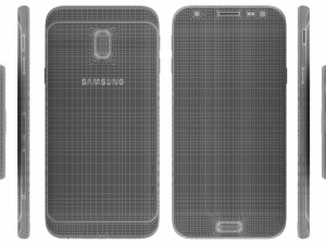 samsung galaxy j3 2017 black 3D Model