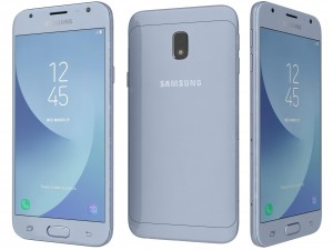 samsung galaxy j3 2017 blue 3D Model