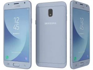 samsung galaxy j3 2017 azul Modelo 3D