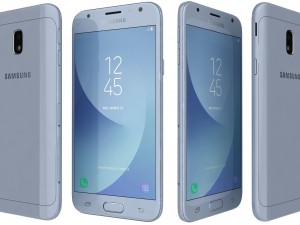 samsung galaxy j3 2017 blue 3D Model