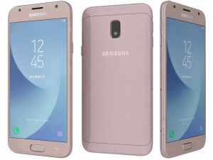 samsung galaxy j3 2017 pink 3D Model