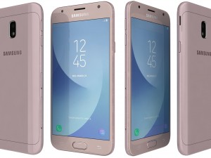 samsung galaxy j3 2017 pink 3D Model