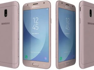 samsung galaxy j3 2017 rosa Modelo 3D
