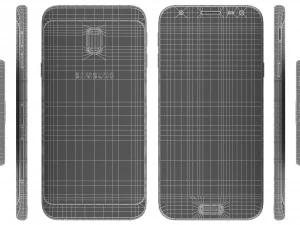 samsung galaxy j3 2017 rosa Modelo 3D