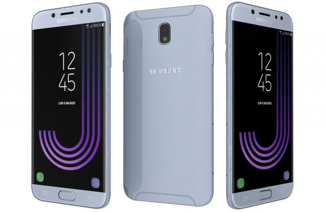 samsung galaxy j7 2017 blue 3D Модель .c4d .max .obj .3ds .fbx .stl .blend 