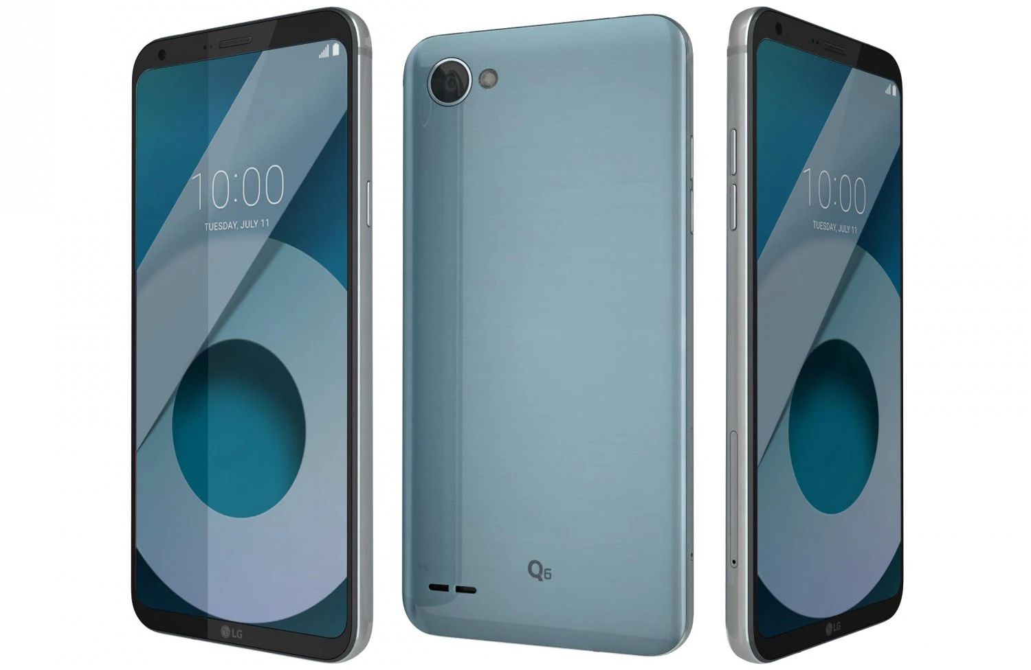lg q6 ice platinum 3D Model .c4d .max .obj .3ds .fbx .stl .blend