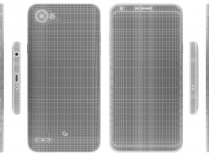 lg q6 mystic white Modello 3D