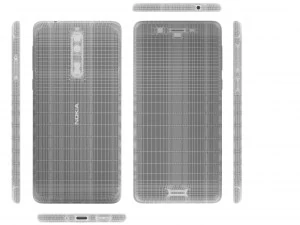 nokia 8 polished blue 3D Model