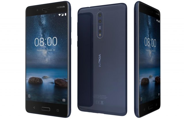 nokia 8 tempered blue 3D 模型 .c4d .max .obj .3ds .fbx .stl .blend