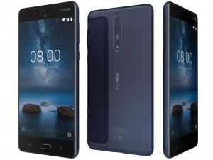 nokia 8 テンパードブルー 3Dモデル