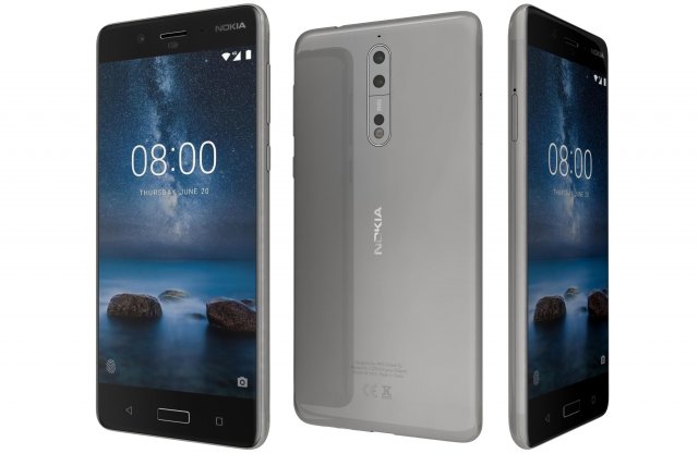 nokia 8 steel 3D Model .c4d .max .obj .3ds .fbx .stl .blend 