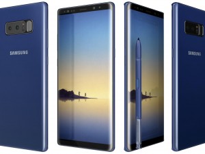 samsung galaxy note 8 blue 3D-Modell