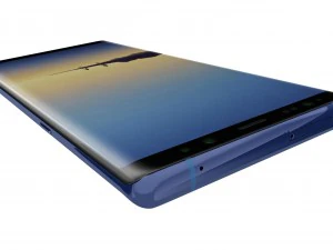 samsung galaxy note 8 blue 3D Model
