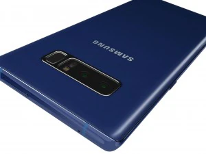 samsung galaxy note 8 blue 3D Model