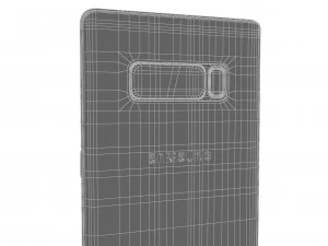 samsung galaxy note 8 blue 3D Model