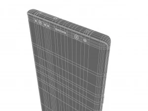 samsung galaxy note 8 blue 3D Model