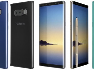 samsung galaxy note 8 all colors 3D Model