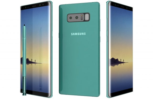 samsung galaxy note 8 deep sea Modelo 3D .c4d .max .obj .3ds .fbx .stl .blend 