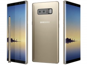 samsung galaxy note 8 maple gold Modelo 3D