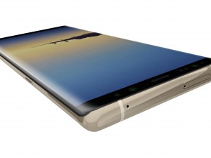 samsung galaxy note 8 maple gold Modello 3D