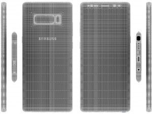 samsung galaxy note 8 maple gold Modello 3D