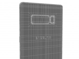 samsung galaxy note 8 maple gold Modello 3D