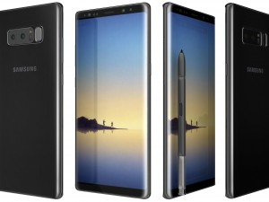 samsung galaxy note 8 midnight black Modelo 3D