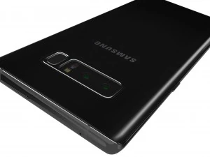 samsung galaxy note 8 midnight black 3D Model
