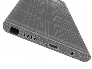 samsung galaxy note 8 midnight black 3D Model